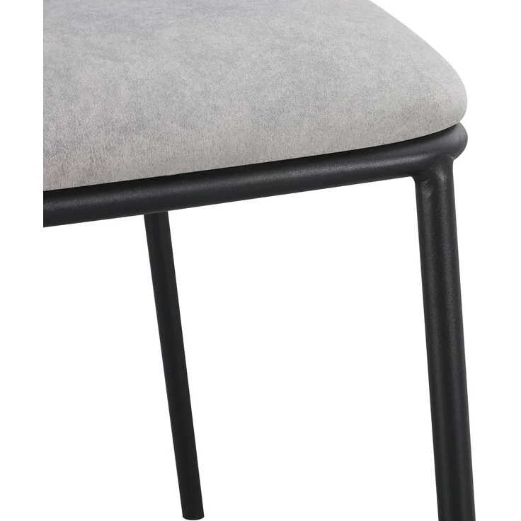 Selsey 'Carble' Polsterstuhl mit pflegeleichtem Velours, Hellgrau – Bild 6