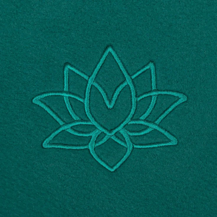 Wohndecke Yogadecke ASANA BLANKET dunkelgrün, bodhi – Bild 2