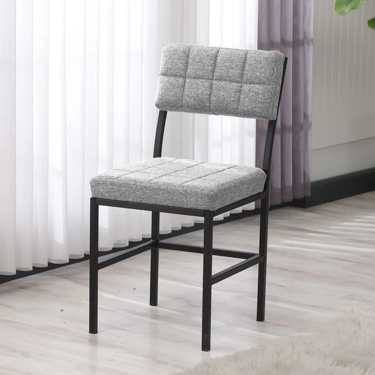 Skye Decor 'Dubai - Grey' Stuhl, Grau, 40 x 82 x 40 cm – Bild 3