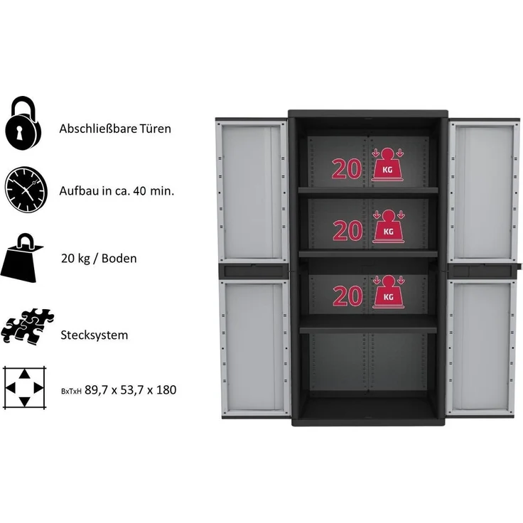 Kreher XL Jumbo Schrank mit 3 Böden – Bild 2