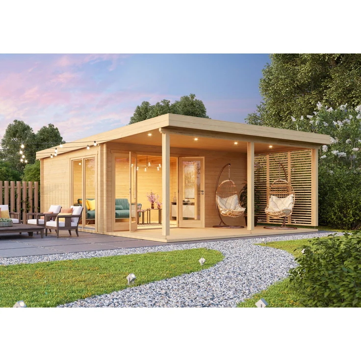 Fjordholz Gartenhaus Modell Kaarlo 44 Kiefer – Bild 1