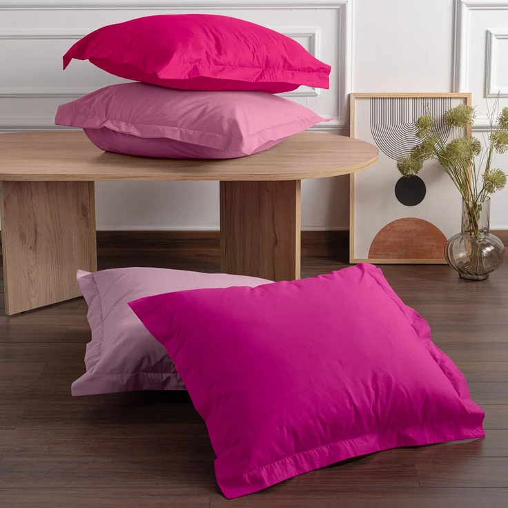 L'essentiel Maison 'Tonne Rosse - 34' Oxford-Kissenbezug-Set (2-teilig) (DE), Altrosa, 80+5 x 80 cm – Bild 2