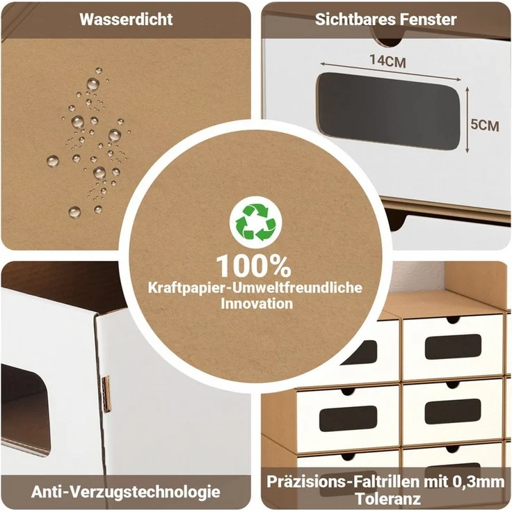 Clanmacy Schuhbox 10/20X Schuhboxen Boxen stapelbar mit Sichtfenster Schuhe Spielzeug (10 St) – Bild 3