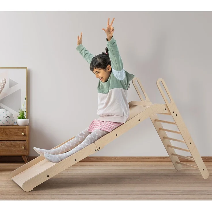 MamaToyz Holz Rutsche SlideMe | Natur | 160x50x100