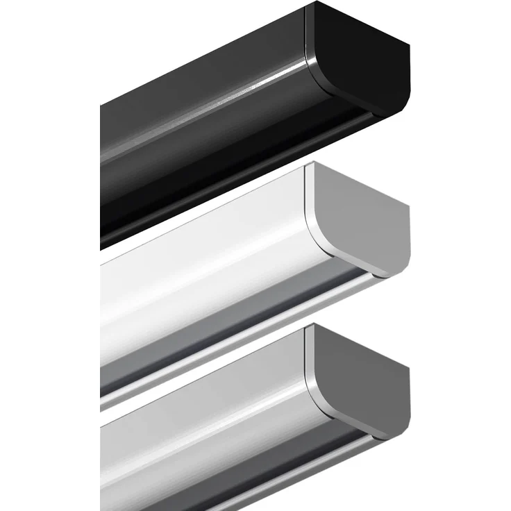 Garduna Gardinenschiene halbrunde Schleuderschiene, 1-läufig, Aluminium – Bild 1