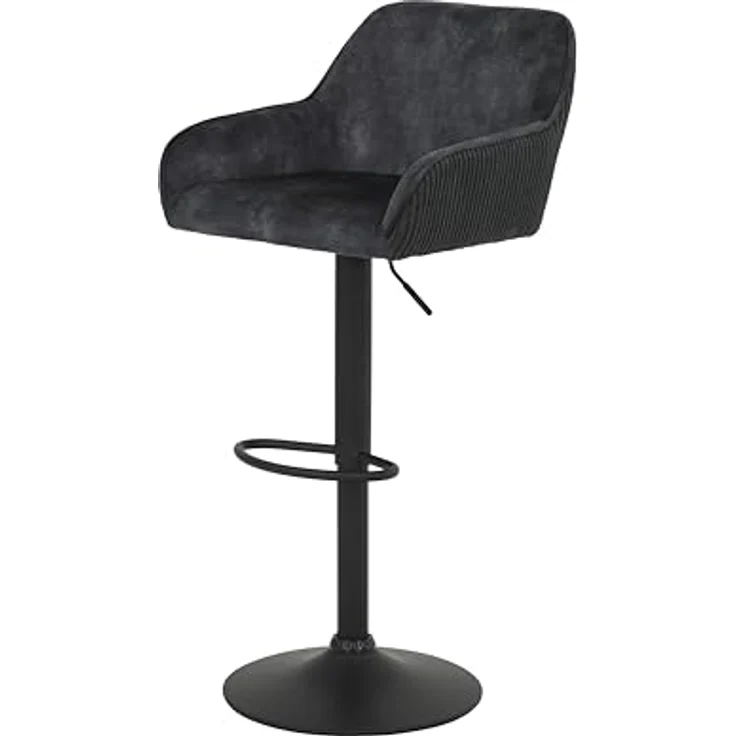 Hela Tische Barhocker Dollie, Anthrazit, 360° drehbar verstellbar mit Lift, – Bild 1