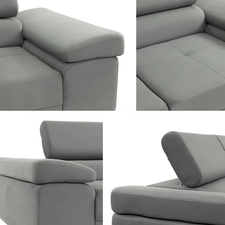 Sofa Torezio III mit Einstellbare Kopfstützen (Farbe: Margo 227.09) – Bild 5