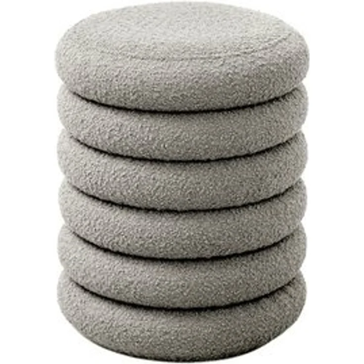 SVITA Stauraumhocker BLOSSOM XS, Pouf, Mit Stauraum, Bouclé-Bezug, Bequeme Polsterung, Modern – Bild 6