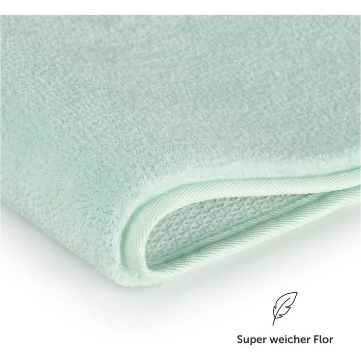 Blumtal Badematte rutschfester und weicher Badezimmerteppich, rutschsicher, strapazierfähig, waschbar, Polyester, Badvorleger in 50x80 cm - waschbar – Bild 3