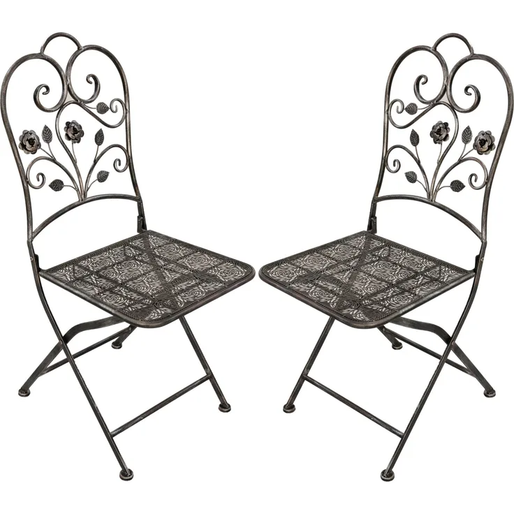 2er Set Klappstuhl Pinatubo Metall Stuhl Sessel Gartenstuhl Garten Outdoor Möbel