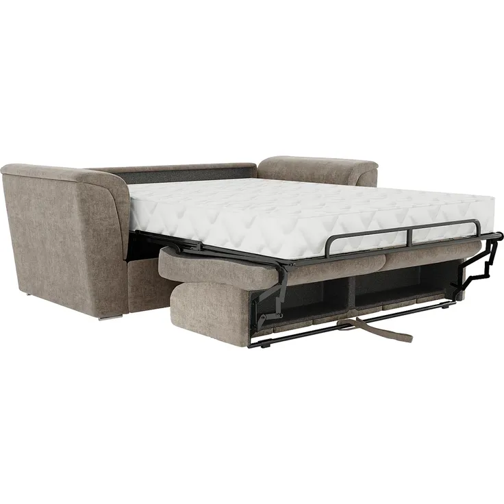 Vente-unique - RIZORA Sofa Stoff Schokoladenbraun - B 223 cm96 cm x H 95 cm x L 210 cm – Bild 5