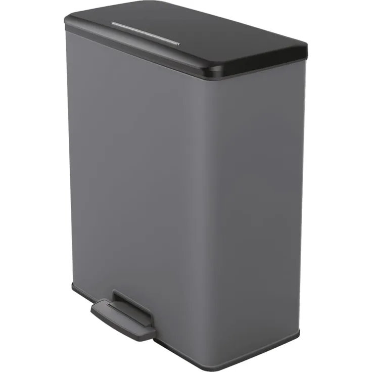 Curver Duo Tretmülleimer Deco 26L+26L Grau 443818