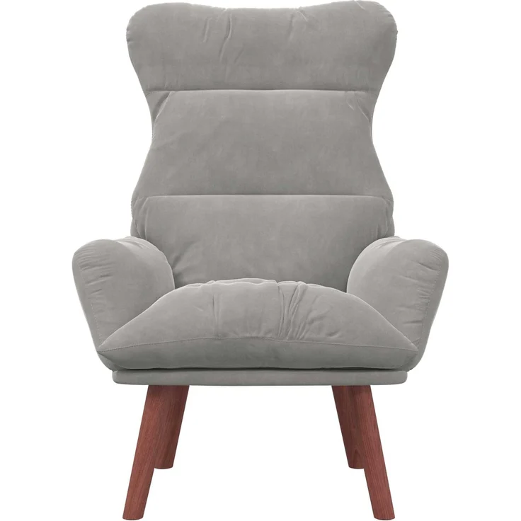 vidaXL Sessel Hellgrau 69 x 74 x 93 cm Samt 42001834 – Bild 3