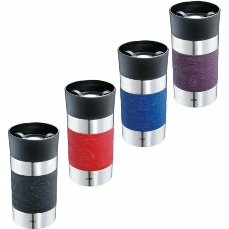 Thermobecher Isolierbecher Travel Mug coffee to go Becher cilio VIAGGIO 300 ml blau 546200