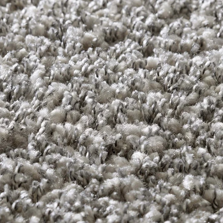 TaraCarpet Langflor-Teppich Ragolle Twilight, rechteckig, Höhe: 60 mm, Shaggy Hochflorteppich grau Wohnzimmer Schlafzimmer 065x130 – Bild 3