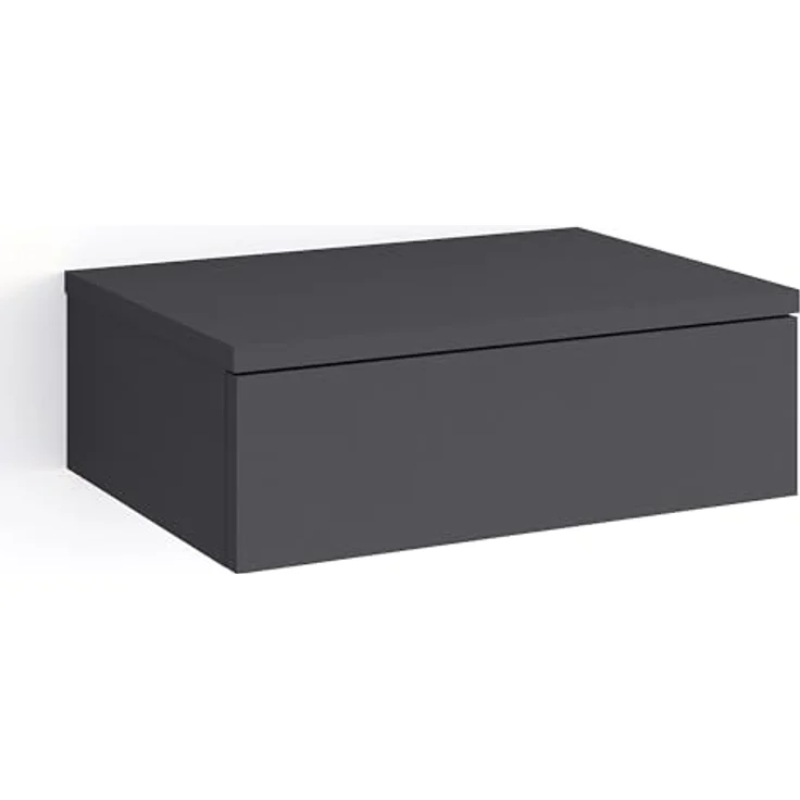 KOMTO Wandregal mit Schublade 2er Set Nachttisch Wandschublade Monaco 2 pcs, Wandschublade Nachtschrank Hängend, Monaco 46 x 30 x 15 cm – Bild 6