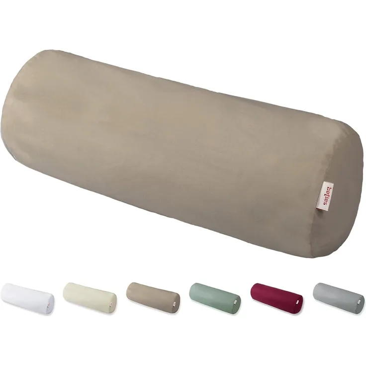 Nackenrollen Bezug ca. 15x40 cm Jersey plaza-taupe beties "BasicSoft"