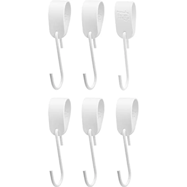 Natural Goods Berlin Garderobenhaken Schlaufe (6 St), Veganes PU Kunstleder Handtuch- Manetlhalter Kleideraufhänger S-Haken – Bild 3