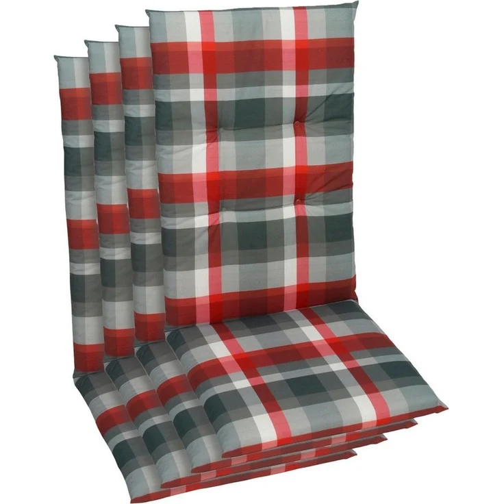 GO-DE Hochlehnerauflage, (Spar-Set, 4 St), Maße ca.: 48 cm x 118 cm x 5 cm – Bild 1