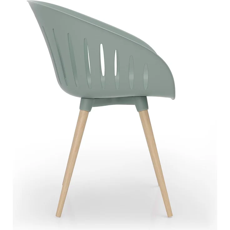 Topstar T2023 OUTDOOR (2er-Set) Buche - Eiche gebeizt / Schale olive – Bild 2
