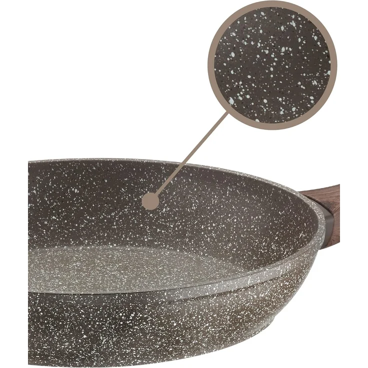 PINTINOX Bratpfanne Chalet, Aluminium, Stein-Optik, Induktionsgeeignet – Bild 2