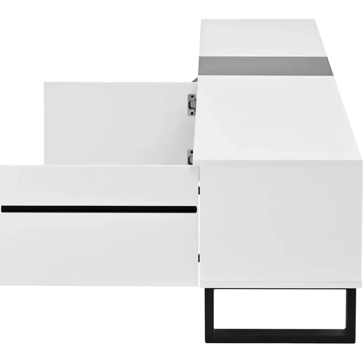 Lowboard, Breite 180 cm, TV-Schrank, Fernsehtisch, Fernsehschrank für Wohnzimmer, stehend – Bild 10