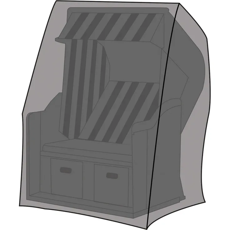 Schutzhülle Deluxe für Strandkorb 130x100x170/134 cm Abdeckplane Cover