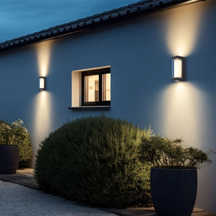 LED Wandleuchte, Außenleuchte, Aluminium, Anthrazit – Bild 4