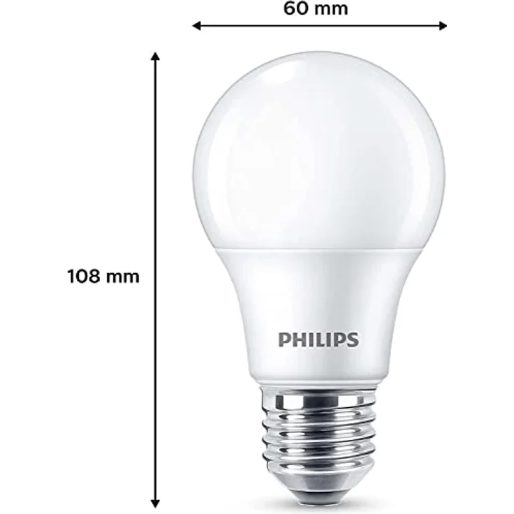 Philips LED classic Lampe 60W E27 Warmweiß 806lm matt 3er P – Bild 4