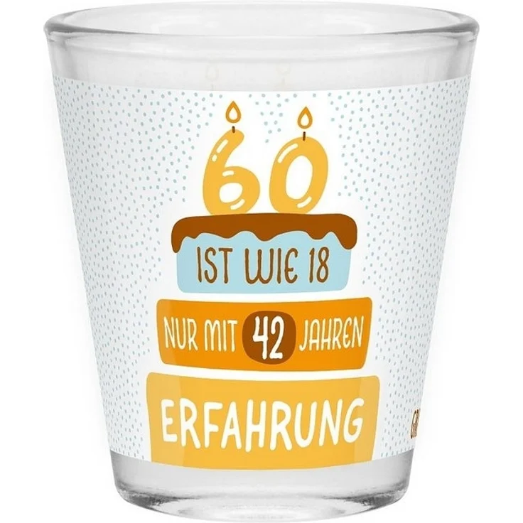 Schnapsglas Shot Stamper Lustiges Motiv Geschenk Sheepworld 60 Geburtstag 074538 – Bild 2