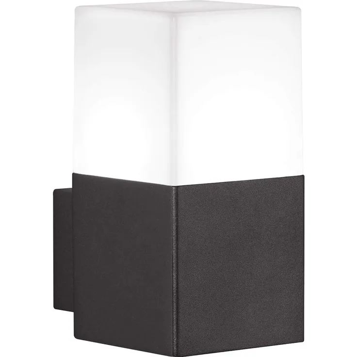 Trio Leuchten 'Hudson' LED-Außenwandlampe inkl. LED-Leuchtmittel, Aluminium schwarz, 17 x 11,5 x 8,5 cm