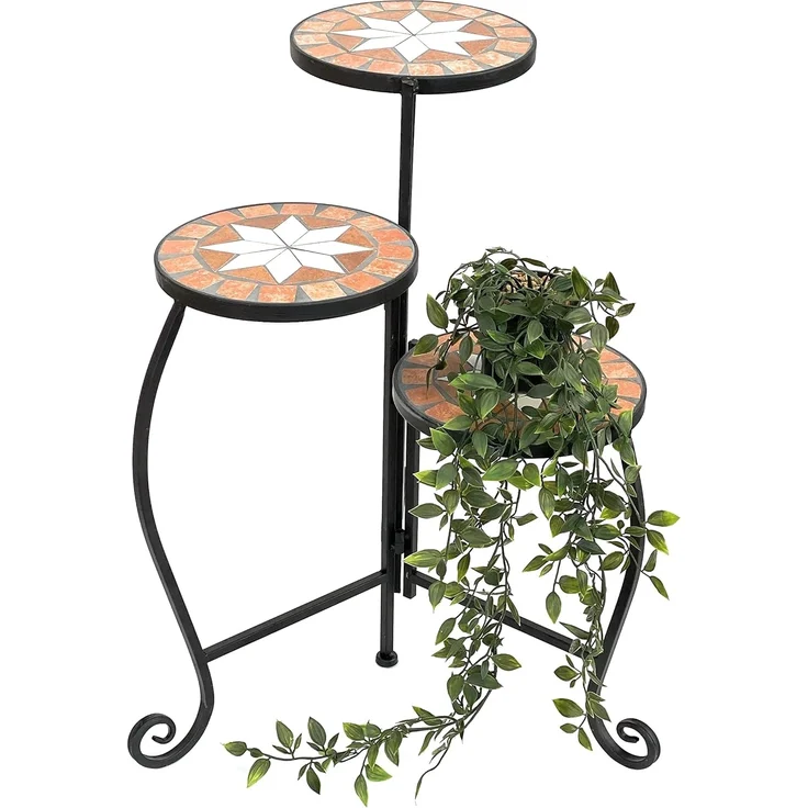 Blumentreppe Merano 12020 Mosaik 55cm Blumenständer Blumenregal Blumenhocker – Bild 8