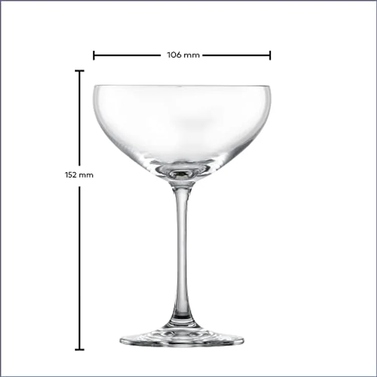 SCHOTT ZWIESEL Sektschale Bar Special (4er-Set), elegante Champagnerschalen, spülmaschinenfeste Tritan-Kristallgläser, Made in Germany (Art.-Nr. 123620), Klar, Kristall – Bild 7