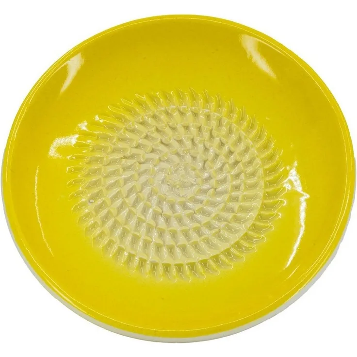 Kaladia Multireibe 804, Gelb, Keramik, handbemalte Küchenreibe - Made in Spain