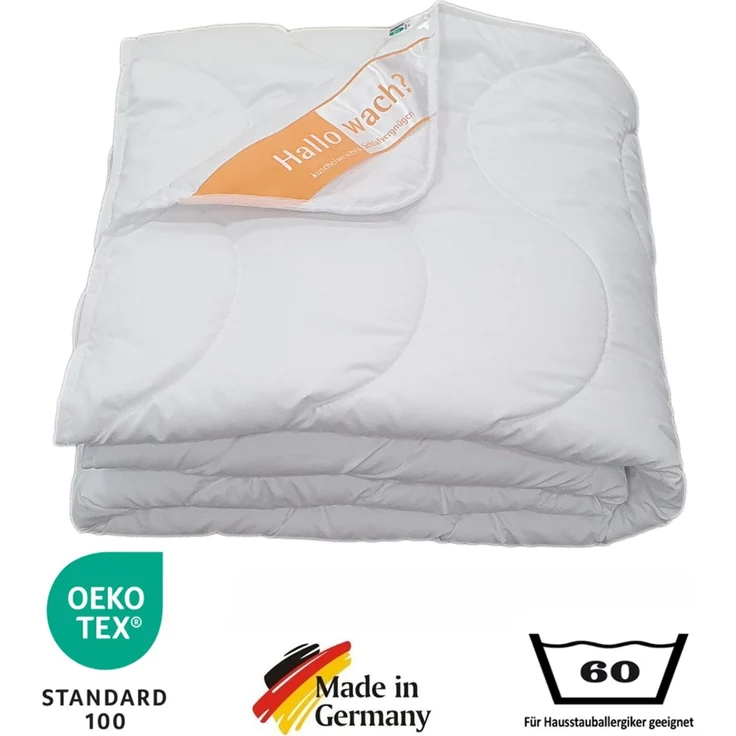 Sommerbett Bettdecke Sommerdecke Klimafaser Hallo Wach 135x200 60° – Bild 2