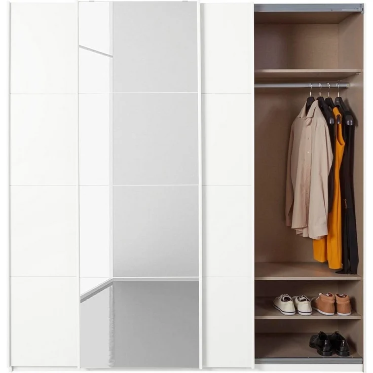 rauch Schwebetürenschrank Kleiderschrank Schrank Garderobe Wäscheschrank BESTSELLER KEPAN inkl. Schubladen-Einsatz und extra Einlegeböden MADE IN GERMANY – Bild 2