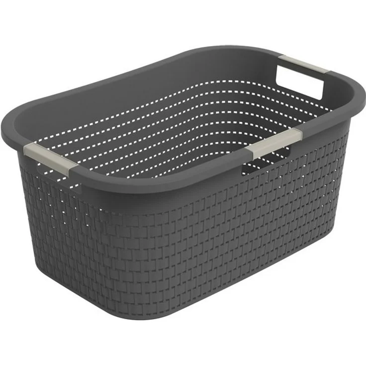 ROTHO Wäschekorb Country 40l anthr. 109081 – Bild 4