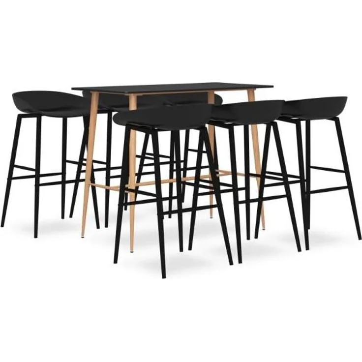 7-tlg. Bar-Set Schwarz [3057479]