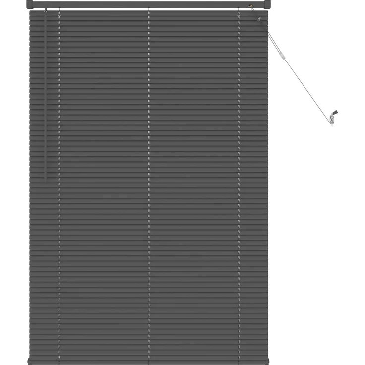 vidaXL Venezianische Jalousie Silber Grau 150 x 100 cm 25 mm PVC 42003686 – Bild 2