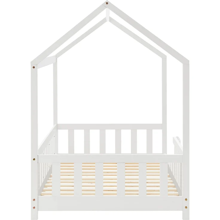 Hausbett Hesel, Kinderbett und Lattenrost, Weiß, 90x200 cm – Bild 5