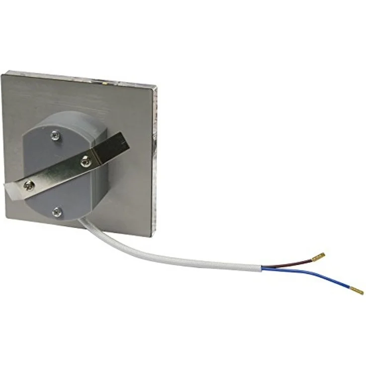TRANGO LED Einbauleuchte, 5er Set SL-053 LED Design Wandleuchte *SOFIE* Transparent Eckig - Wand- & Treppenleuchte IP44 für Innen und Außen inkl. 1x je 1 Watt LED Modul - warmweiß 3000K beliebig erweiterbar – direkt 230 Volt, Treppenbeleuchtung, Stufen... – Bild 3