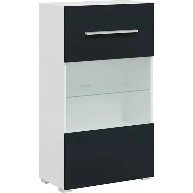 vidaXL 5-tlg. Wohnwand mit LED-Beleuchtung Matt Indigo Holzwerkstoff 3324235 – Bild 6
