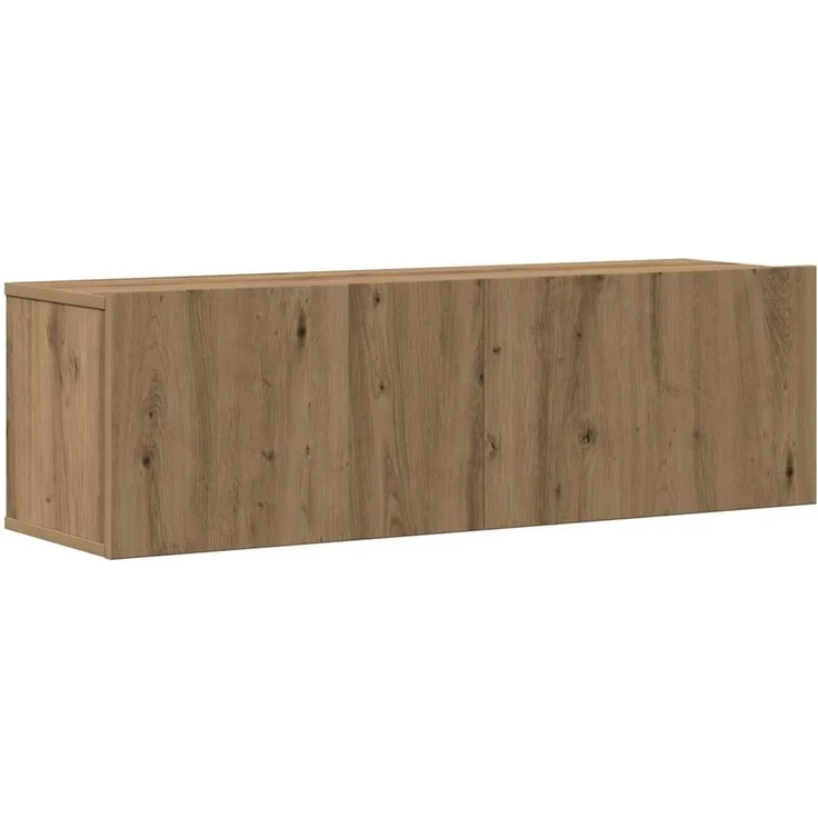 vidaXL 4-tlg. TV-Schrank-Set Wandmontage Artisan-Eiche Holzwerkstoff 3329154 – Bild 4