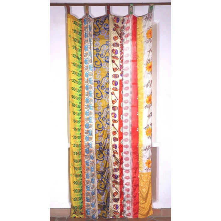 Guru-Shop Vorhang Seidiger Vorhang (1 Stk) Gardine aus Patchwork.. – Bild 2