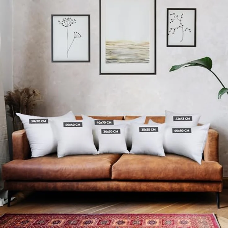 Utopia Bedding 4er Set Kissenfüllung 43x43 cm, Innenkissen Füllkissen Kopfkissen Sofakissen (Weiß) – Bild 7