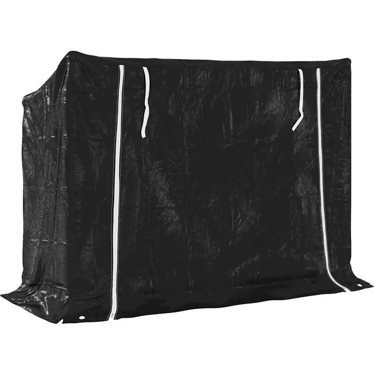 vidaXL Brennholzregal mit Regenschutz 151x60,5x110,5 cm Stahl Verzinkt 4104941 – Bild 5