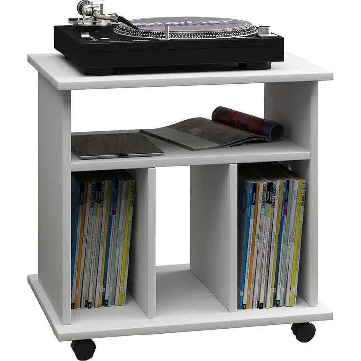 VCM Beistelltisch & Couchtisch Lona 911966 Weiß H. 59 x B. 60 x T. 45 cm