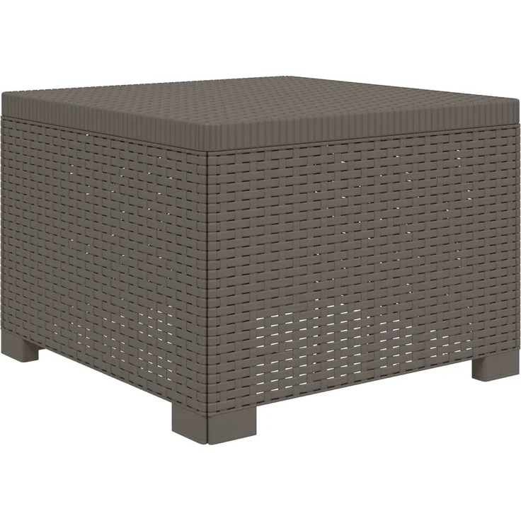vidaXL 5-Sitzer Gartensofa mit Kissen Rattan-Look PP Hellgrau 3443921 – Bild 6
