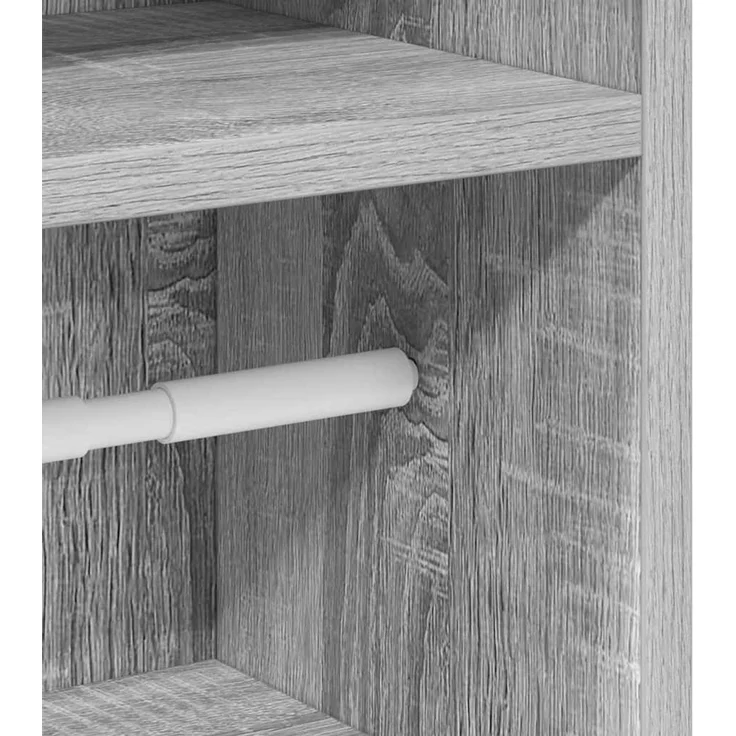 vidaXL Badezimmerschrank mit Rollenhalter Grau Sonoma 20,5x22x90 cm 858502 – Bild 9