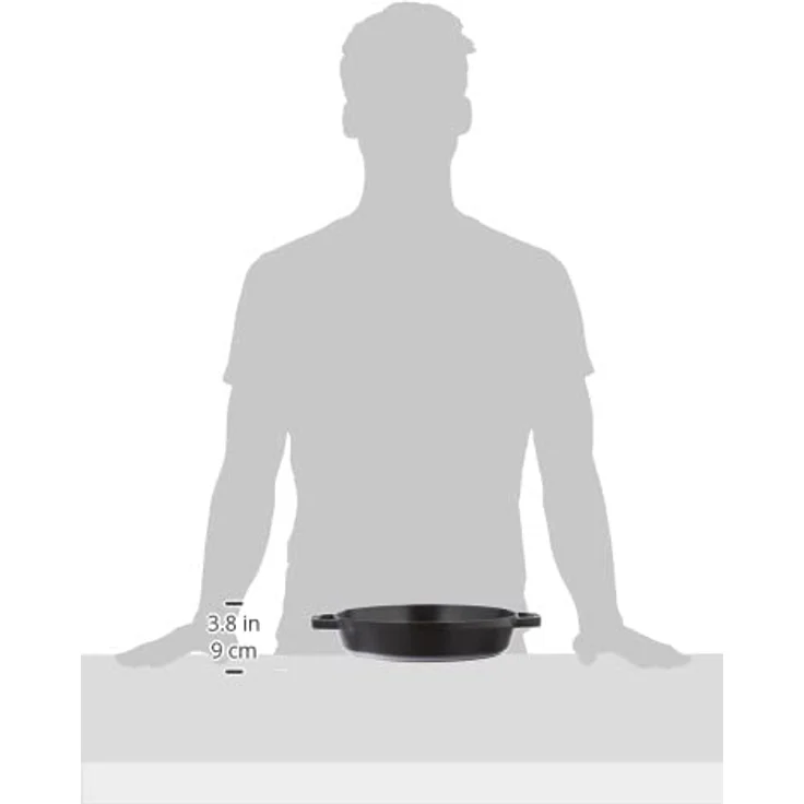 Staub Pans Bratpfanne 26 cm, Gusseisen, Schwarz – Bild 6